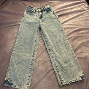 NWOT girls adjustable baggy jeans 9-10